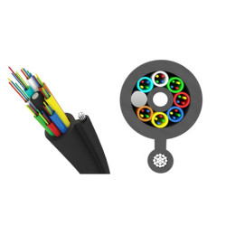 Кабель волоконно-оптический Трансвок, Multi Tube, 4хОВ, OM2 50/125мм, PE, d 5,2, цвет: чёрный