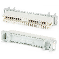 Плинт Hyperline, 10 пар., с размыкаемыми контактами, маркировка с 1, для крепления на штанге