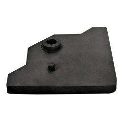 Амартизатор Zpas, виброгасящий, для цоколя, резина, цвет: чёрный