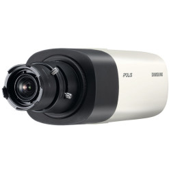 Сетевая IP видеокамера Samsung, корпусная, помещение/улица, х16, ИК-фильтр, цв:0,1 лк, ч/б:0,01 лк, цвет: белый, (SNB-6004P)