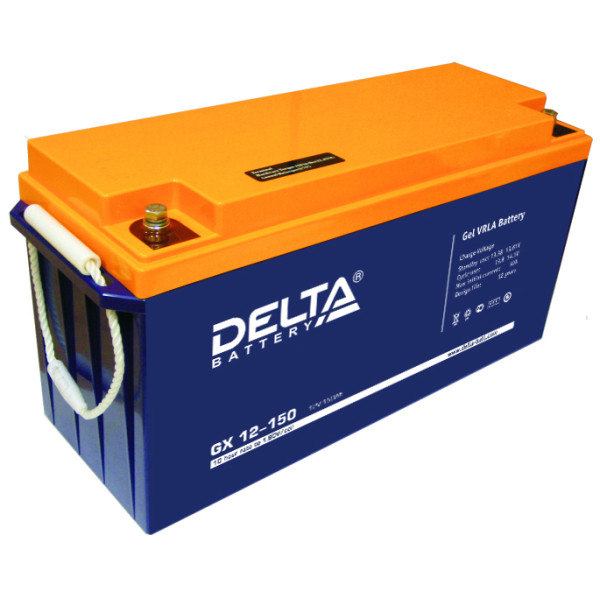 Аккумулятор для ИБП Delta Battery GX, 170х482х240 (ШхГхВ), необслуживаемый электролитный, цвет: синий, (GX 12-150)